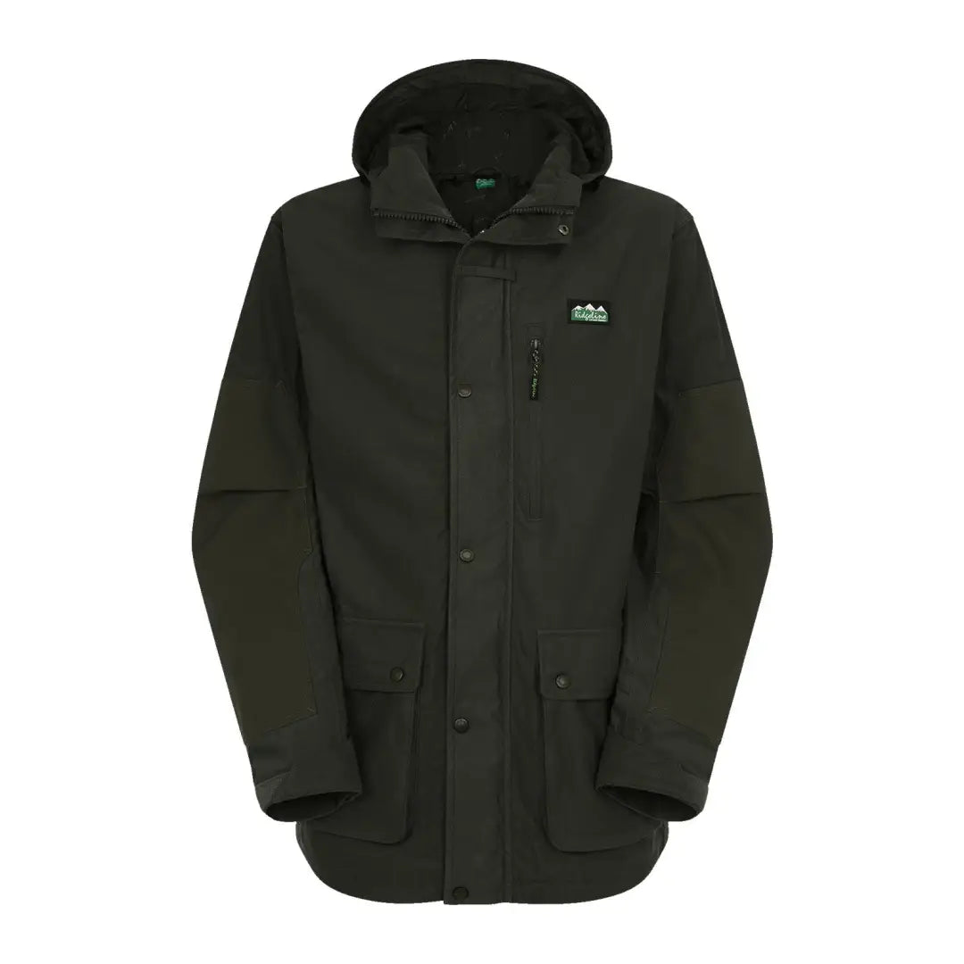 Dark green Ridgeline Pintail Explorer Jacket with pockets and logo on chest