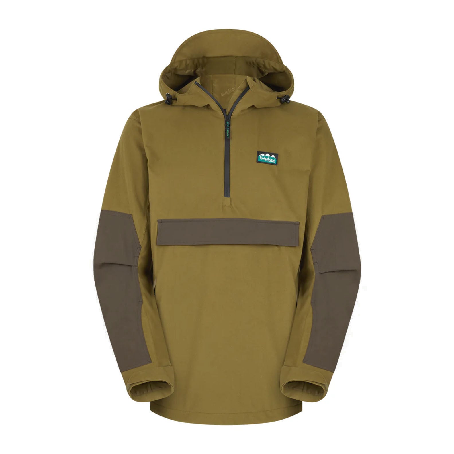 Olive green hooded anorak from the Ridgeline Pintail Ghillie Smock collection