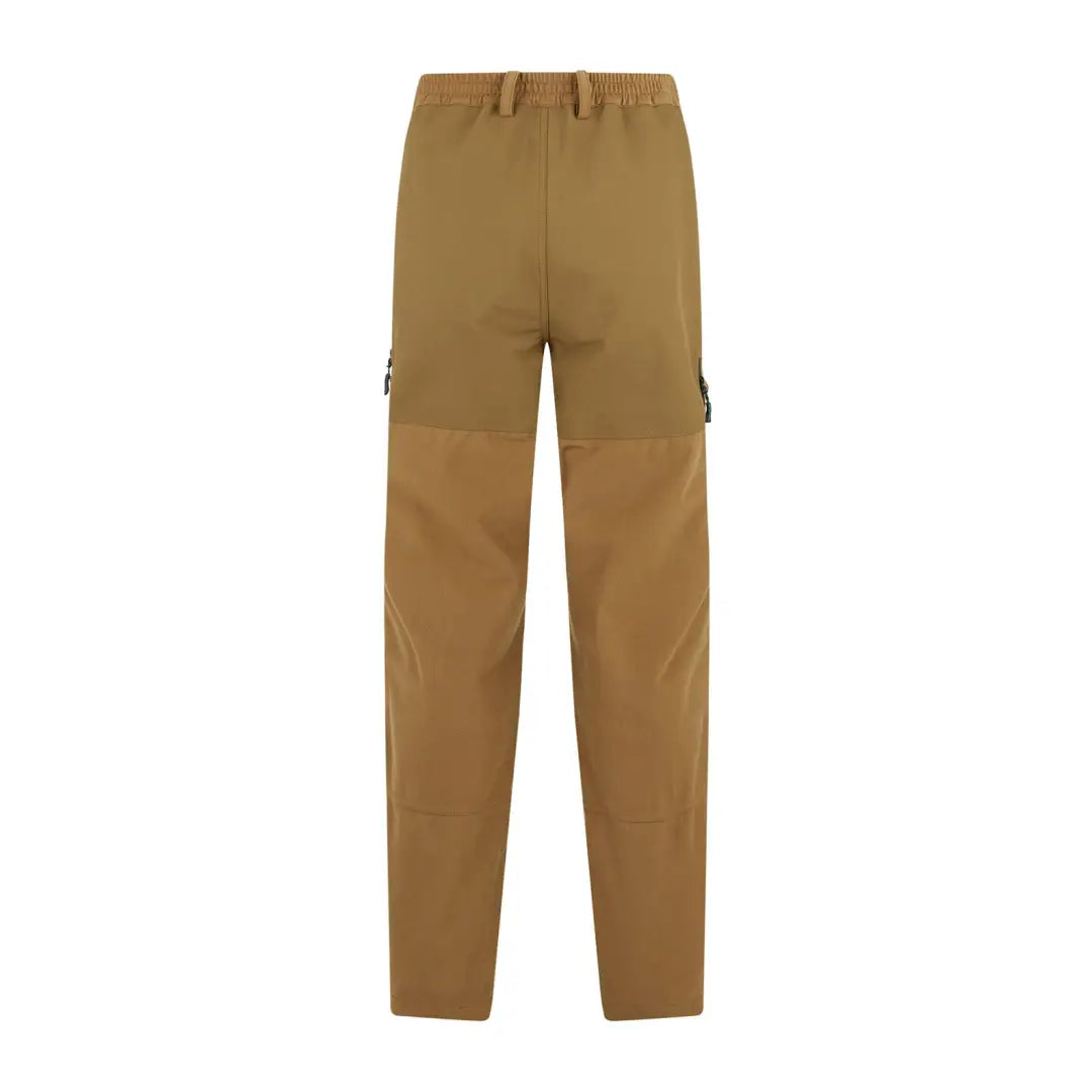 Khaki cargo pants with pockets and elastic waist in Ridgeline Pintail Ghillie Trousers