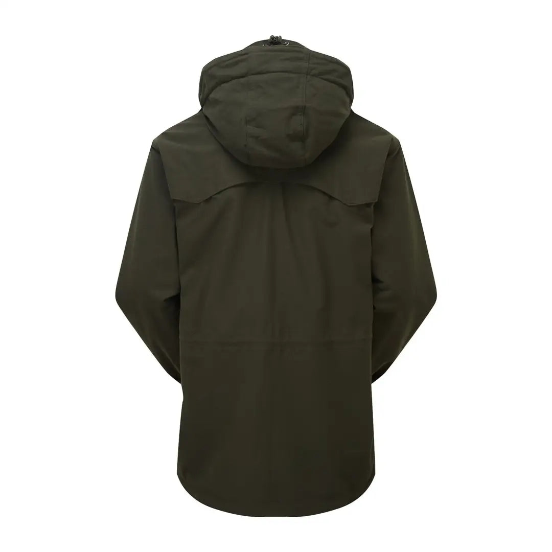 Dark green hooded jacket featuring a zipper from the Ridgeline Torrent Euro III Waterproof