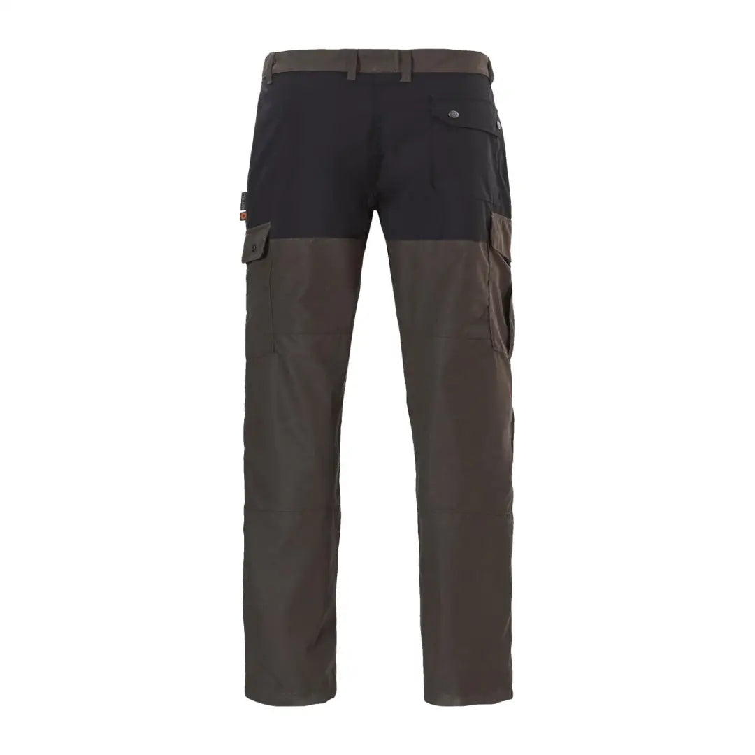 Two-tone Rovince Duofit Trousers with black and olive green, perfect for warm summer days