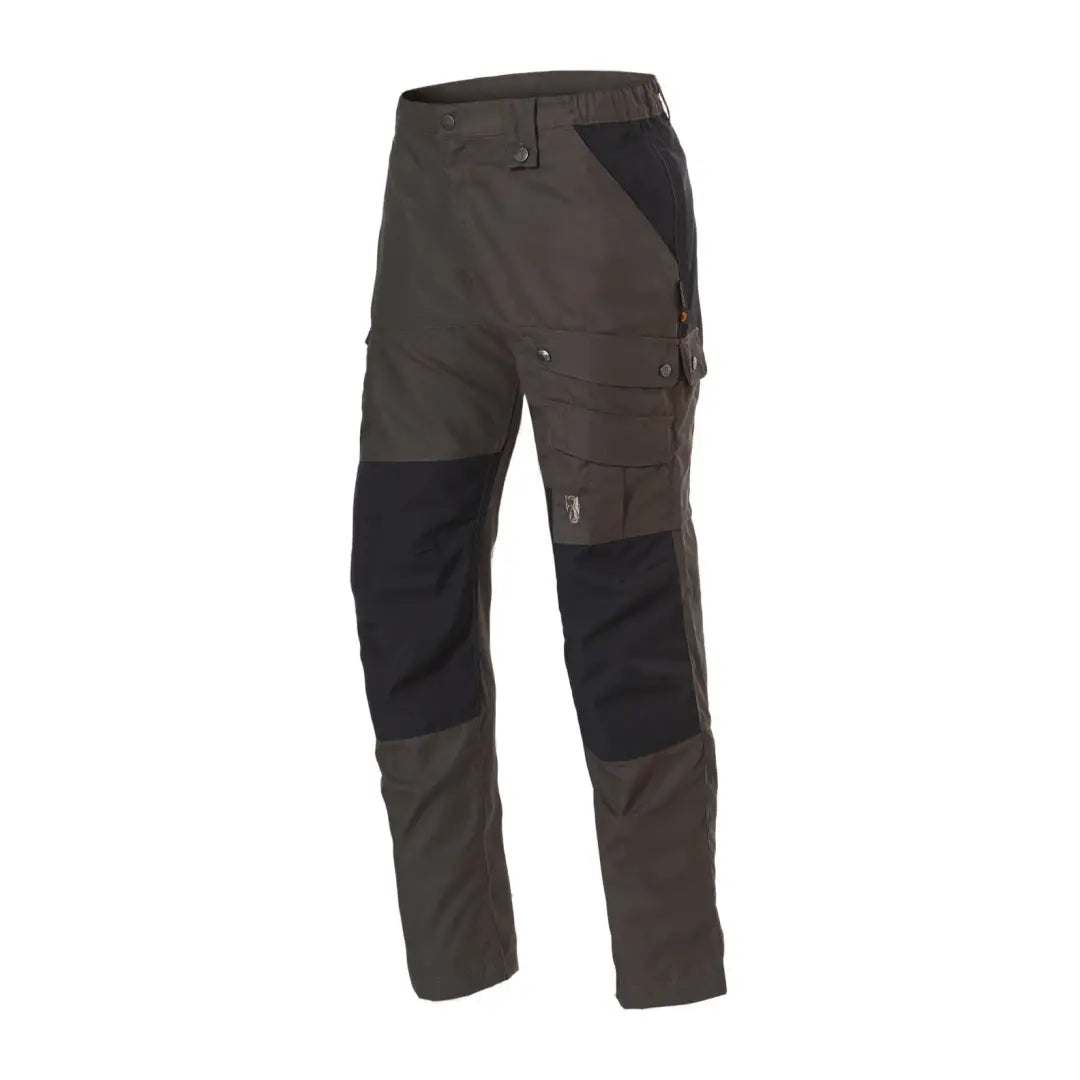 Rovince Duofit Trousers in dark green and black, perfect for warm summer adventures