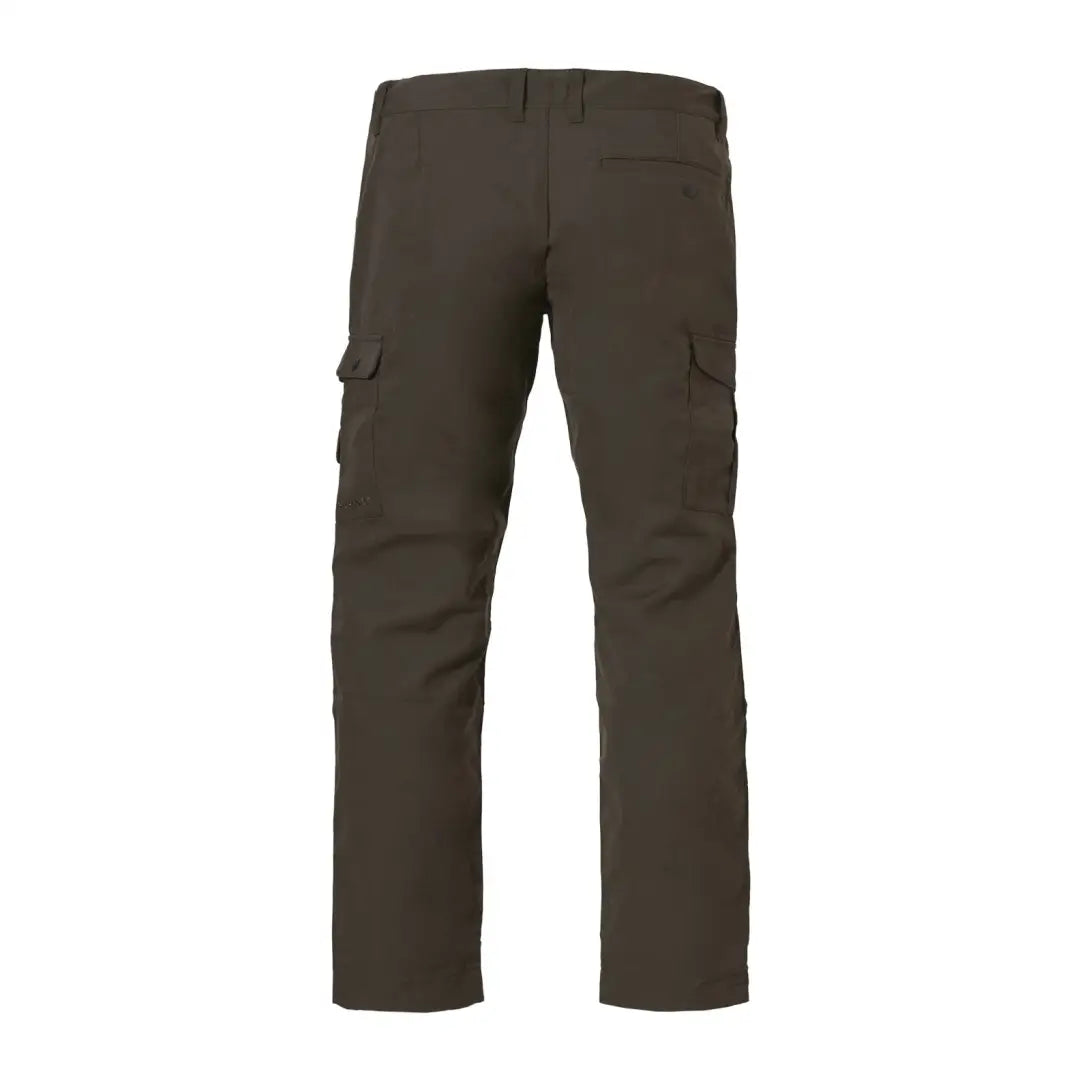 Dark brown Rovince Ergoline Trousers with side pockets for a stylish, casual look