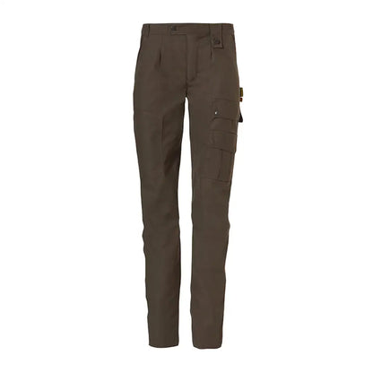 Dark brown Rovince Womens Ergoline Trousers with multiple pockets for style and comfort