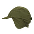 Olive green Military-style winter cap with ear flaps for country clothing and hunting