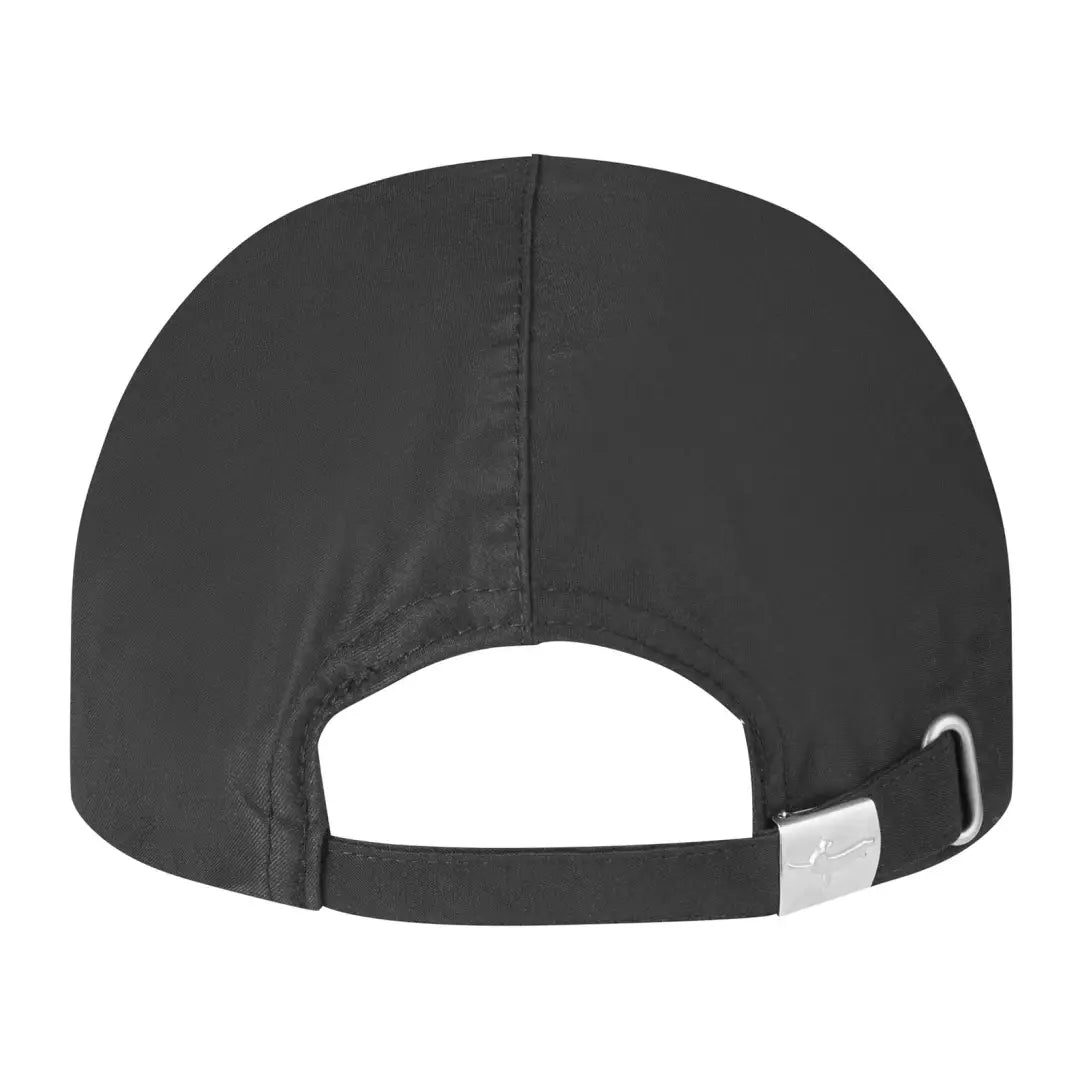 Black Sealskinz Langham Running Cap with adjustable strap, perfect waterproof cap for any run