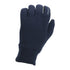 Navy blue knitted gloves with ribbed cuff from SealSkinz for all-weather protection