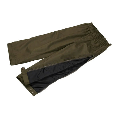 Olive green Seeland Buckthorn Short Overtrousers with black lining - perfect for outdoor adventures