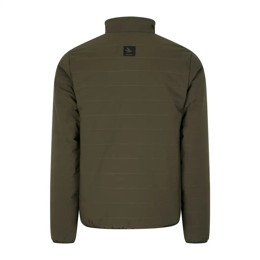 Olive green Seeland Celsius Heat Jacket with high collar and logo patch