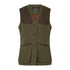 Olive green Seeland Hillside Harriet Waistcoat with brown patches and pockets