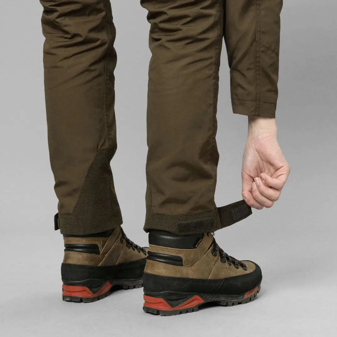 Hiking boots with olive green uppers perfect for Seeland Key-Point Kora Ladies Trousers