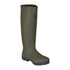 Tall olive green Seeland Key Point Wellington boot with rugged sole for all-round use