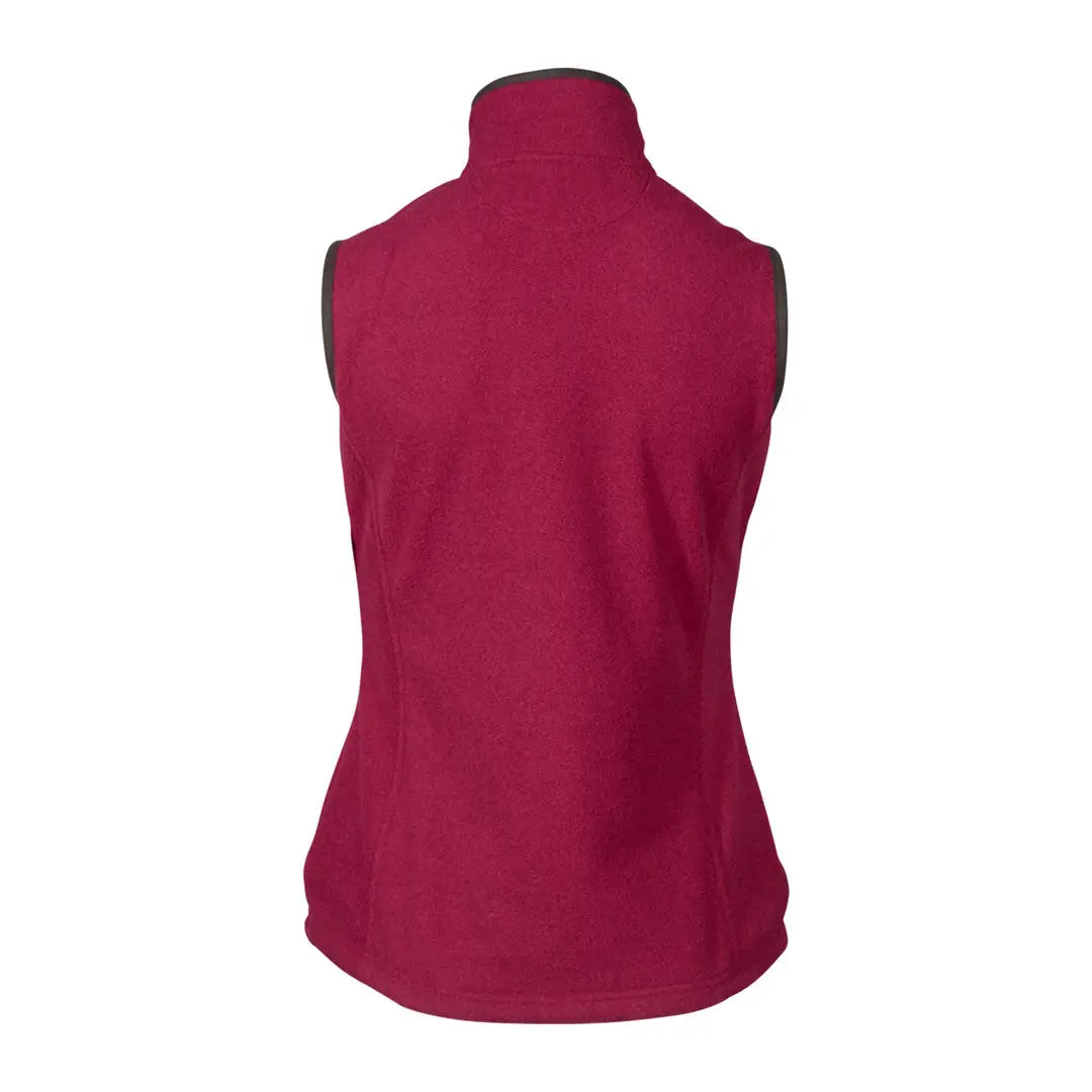 Sleeveless burgundy turtleneck top in Seeland Ladies Woodcock Fleece Waistcoat