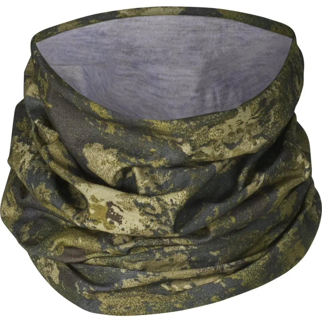 Camouflage neck gaiter 2-pack with cozy gray lining for stylish outdoor fun