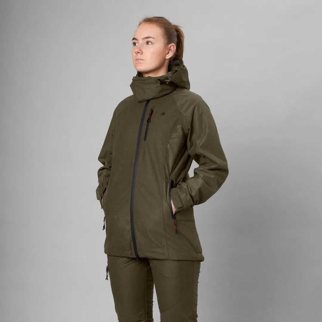 Olive green Seeland Womens Avail Jacket perfect for country clothing and outdoor adventures