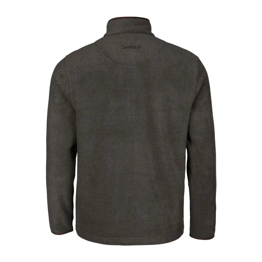 Dark gray Seeland Woodcock Earl Fleece Jacket with high collar and zipper closure