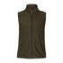 Dark green Earl Fleece Waistcoat with high collar and side pockets for ultimate comfort