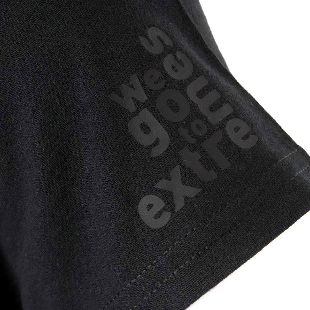 Black fabric Snugpak T-Shirt with gray text, perfect for country clothing and outdoors