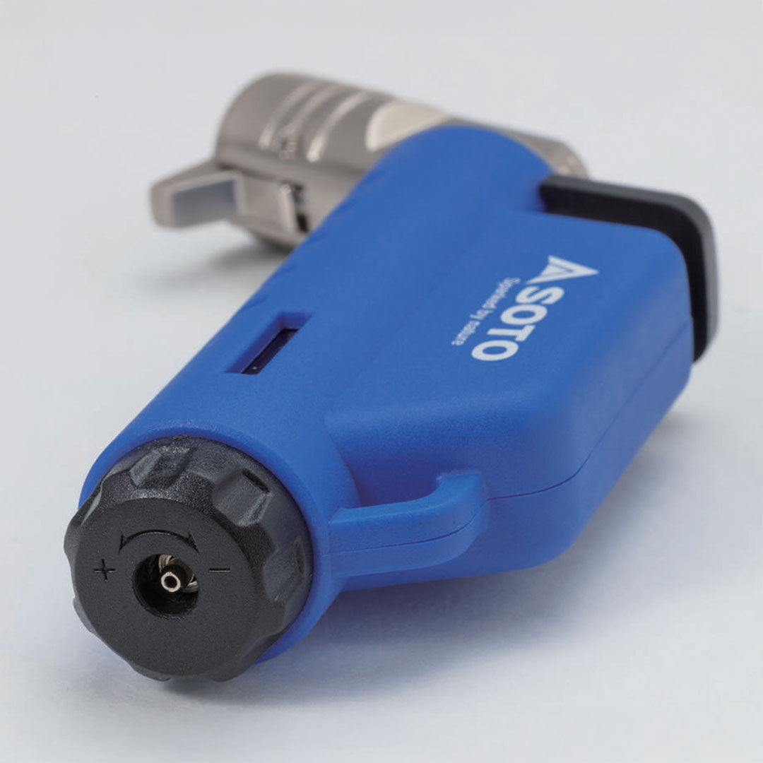 Blue and silver Soto Micro Torch Horizontal, perfect for all your micro torch needs