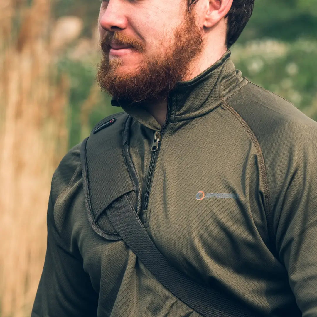 Olive green Speero Armour Top jacket, perfect for outdoor adventures and hunting