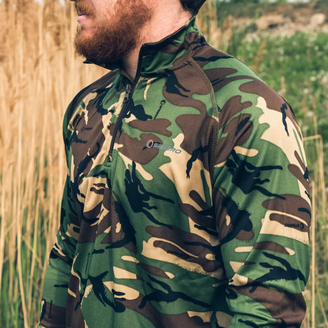 Camouflage patterned hoodie from Speero Armour, perfect for country clothing and hunting