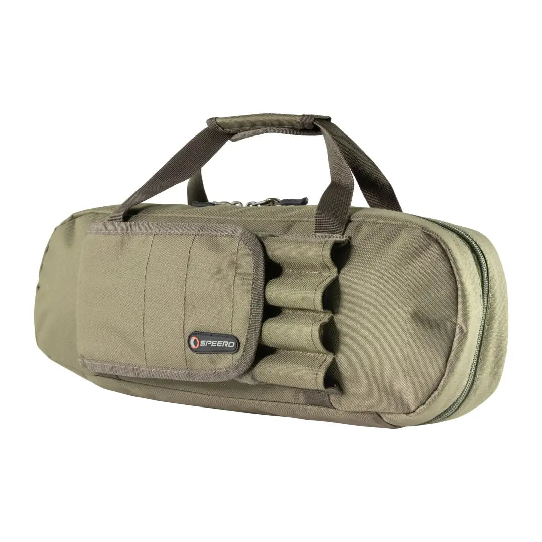 Tactical Speero Buzzer Bar Bag with multiple compartments for two rod set ups