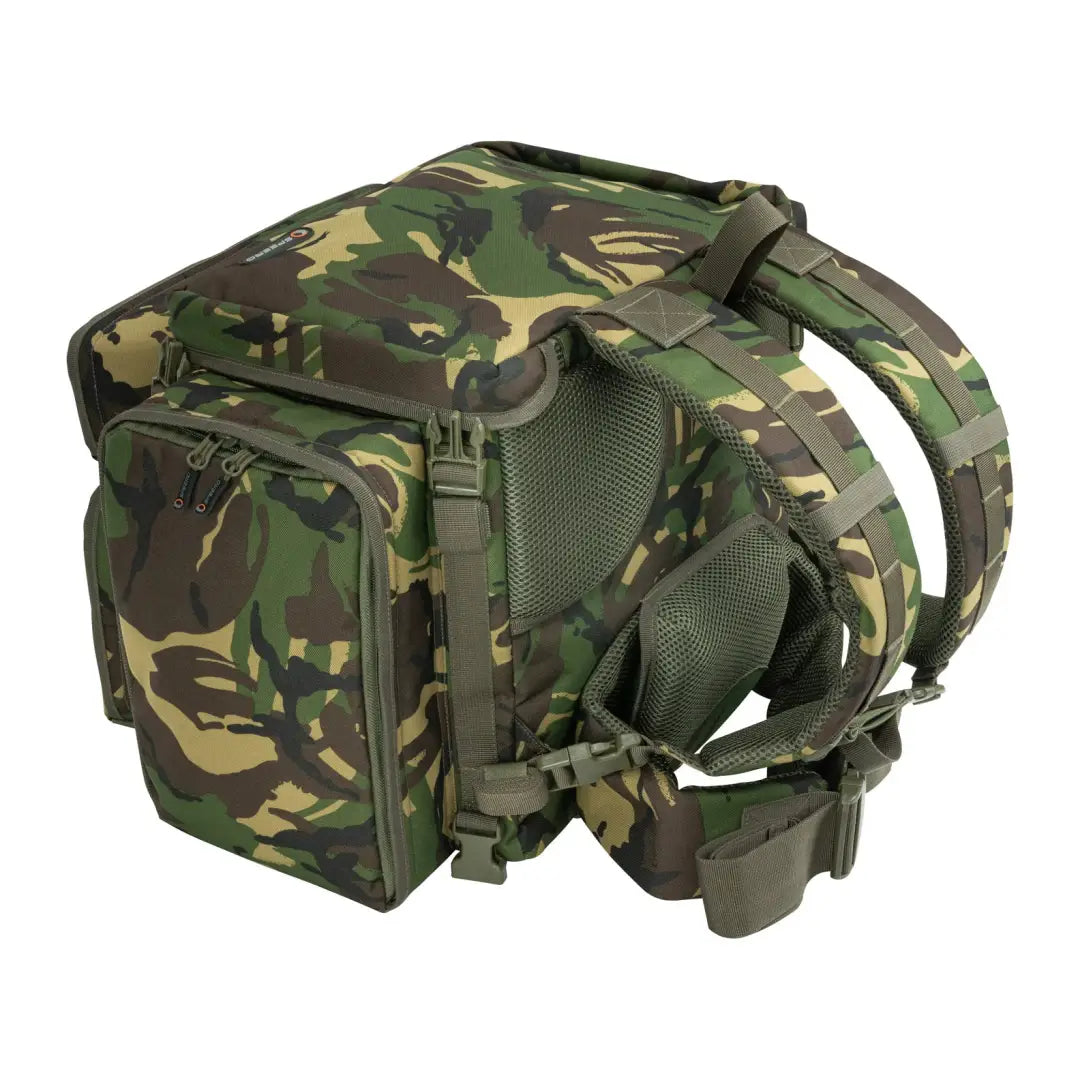 Camouflage-patterned Speero Compact Rucksack with multiple compartments and straps