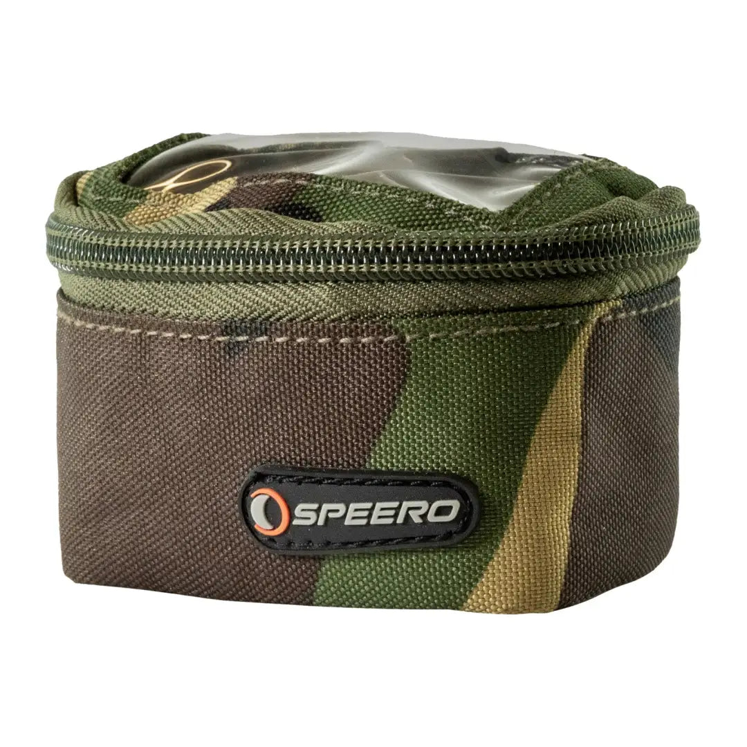 Camouflage zippered Speero Midi Lead Pouch with logo for stylish storage