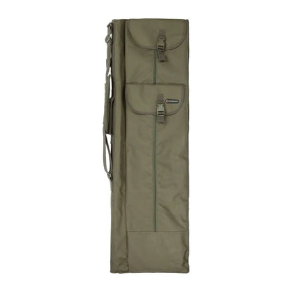 Olive green tactical rifle bag with pockets, perfect for hunting and outdoor adventures