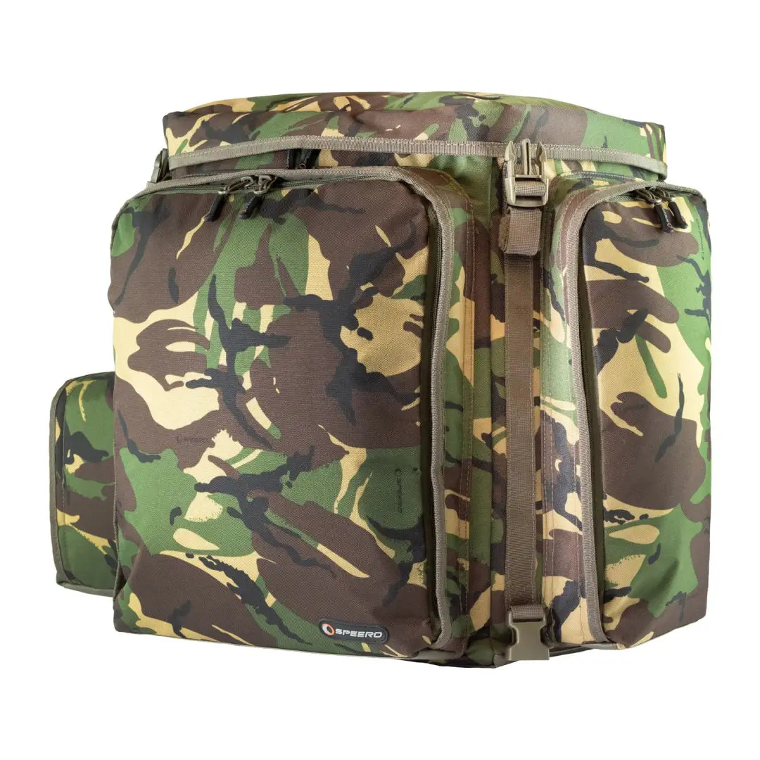 Camouflage Speero Rucksack with compartments, perfect for country clothing and hunting