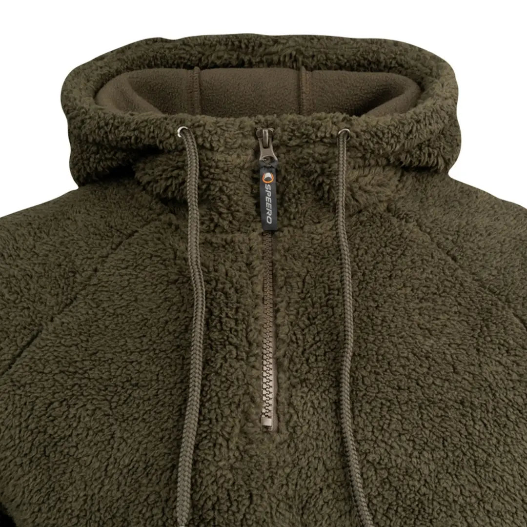 Green sherpa hoodie on sale