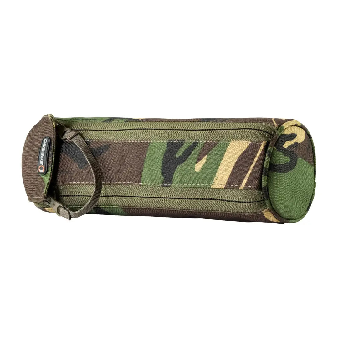 Cylindrical camouflage pencil case with zipper, perfect for your Speero Spare Spool