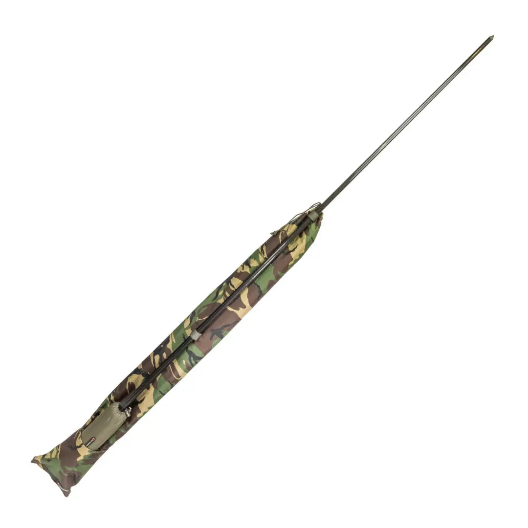 Camouflage fishing rod cover from Speero Stink Sleeve for odor-free storage