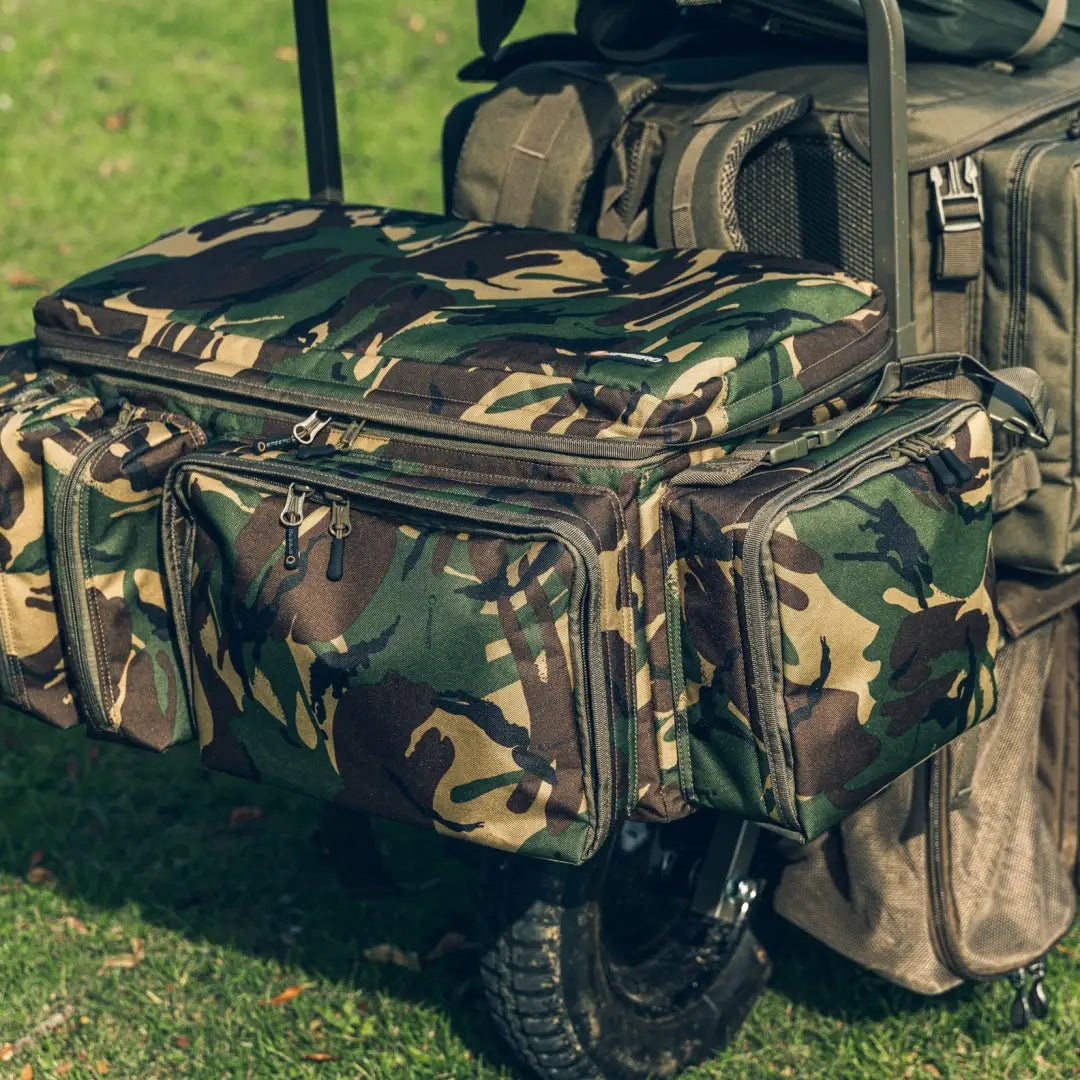 Camouflage Speero XL Carryall barrow bag with compartments for easy access to gear