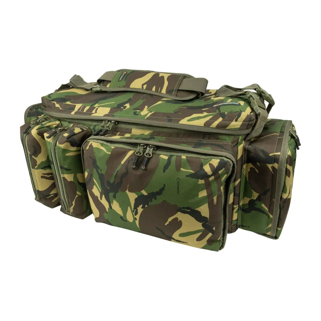 Camouflage Speero XL Carryall Barrow Bag with pockets for easy access to essential kit