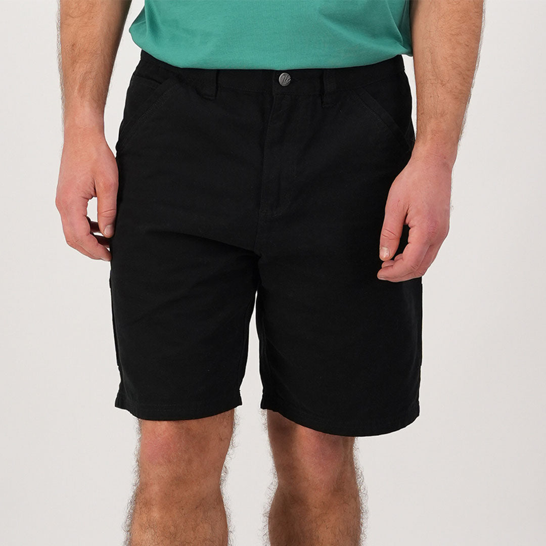 Black casual Swanndri Glenbrook V2 Work Short, perfect for country clothing and hunting adventures