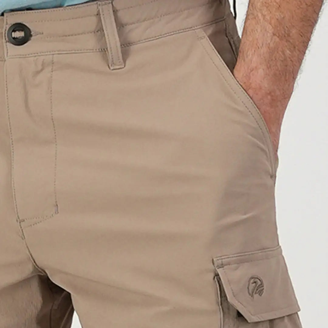 Khaki cargo pants Swanndri Lawson Walk Shorts perfect for outdoors and hunting adventures