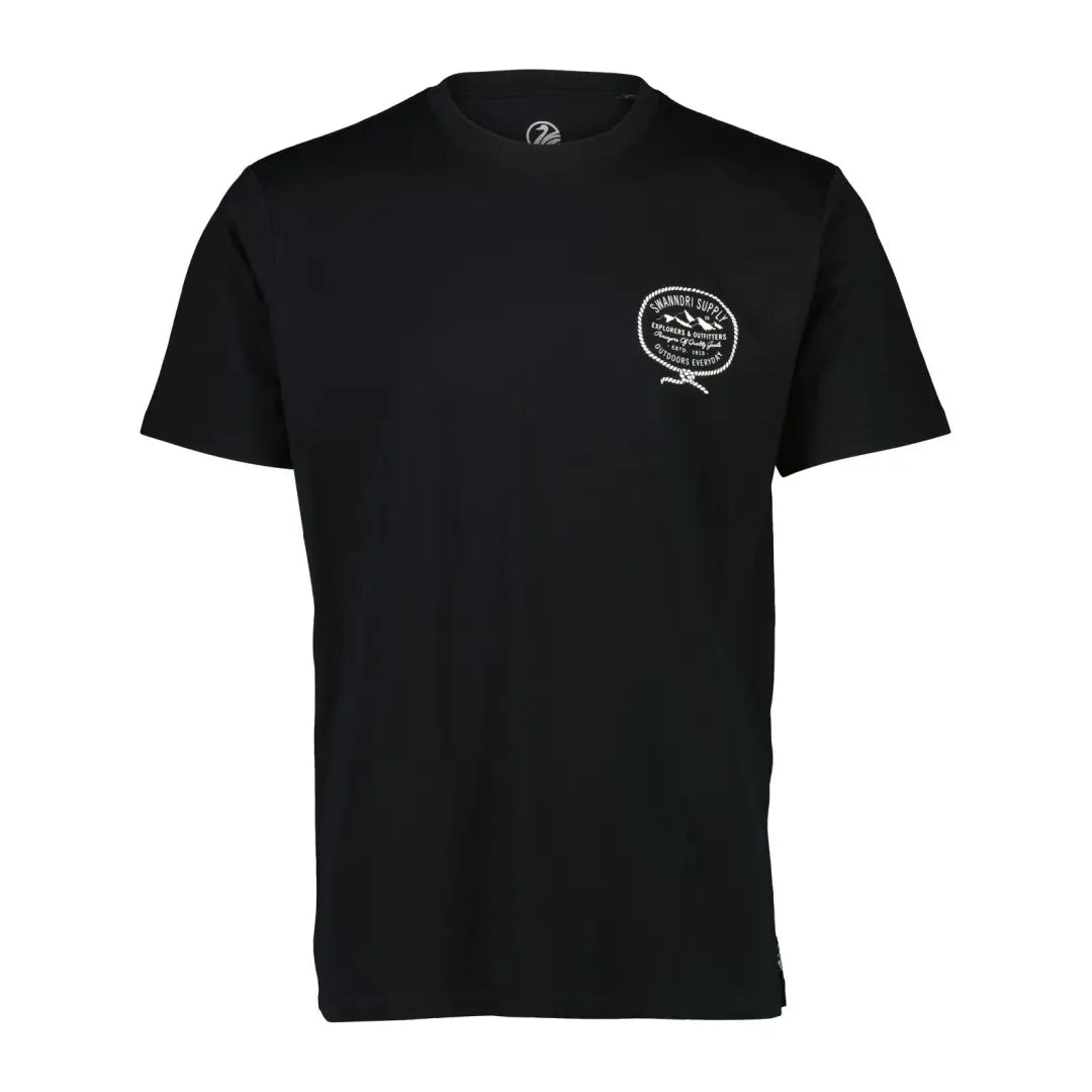 Black t-shirt with logo, perfect for country clothing lovers and outdoor adventures