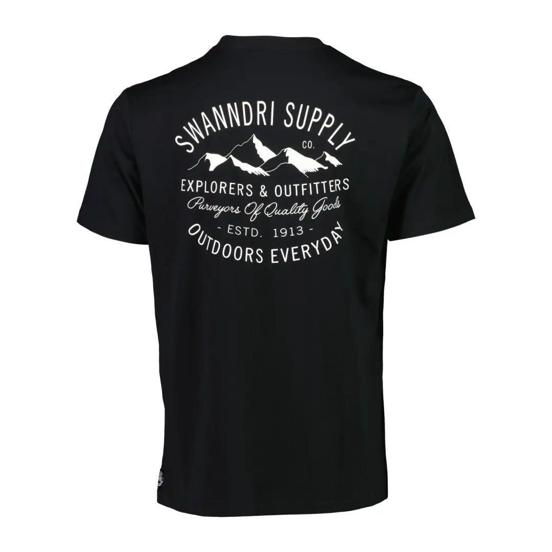 Black Swanndri Supply T-shirt perfect for country clothing and outdoor adventures