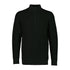 Black Swanndri Otahu River quarter-zip sweater with high collar and panelled knit detailing