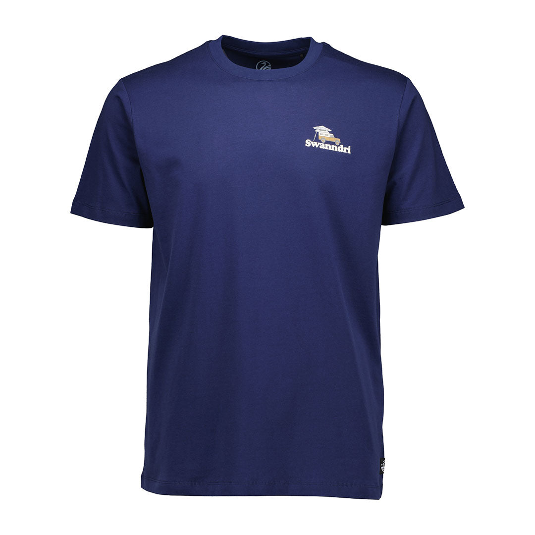 Navy blue Swanndri Pop Top Printed T Shirt perfect for country clothing and outdoor adventures