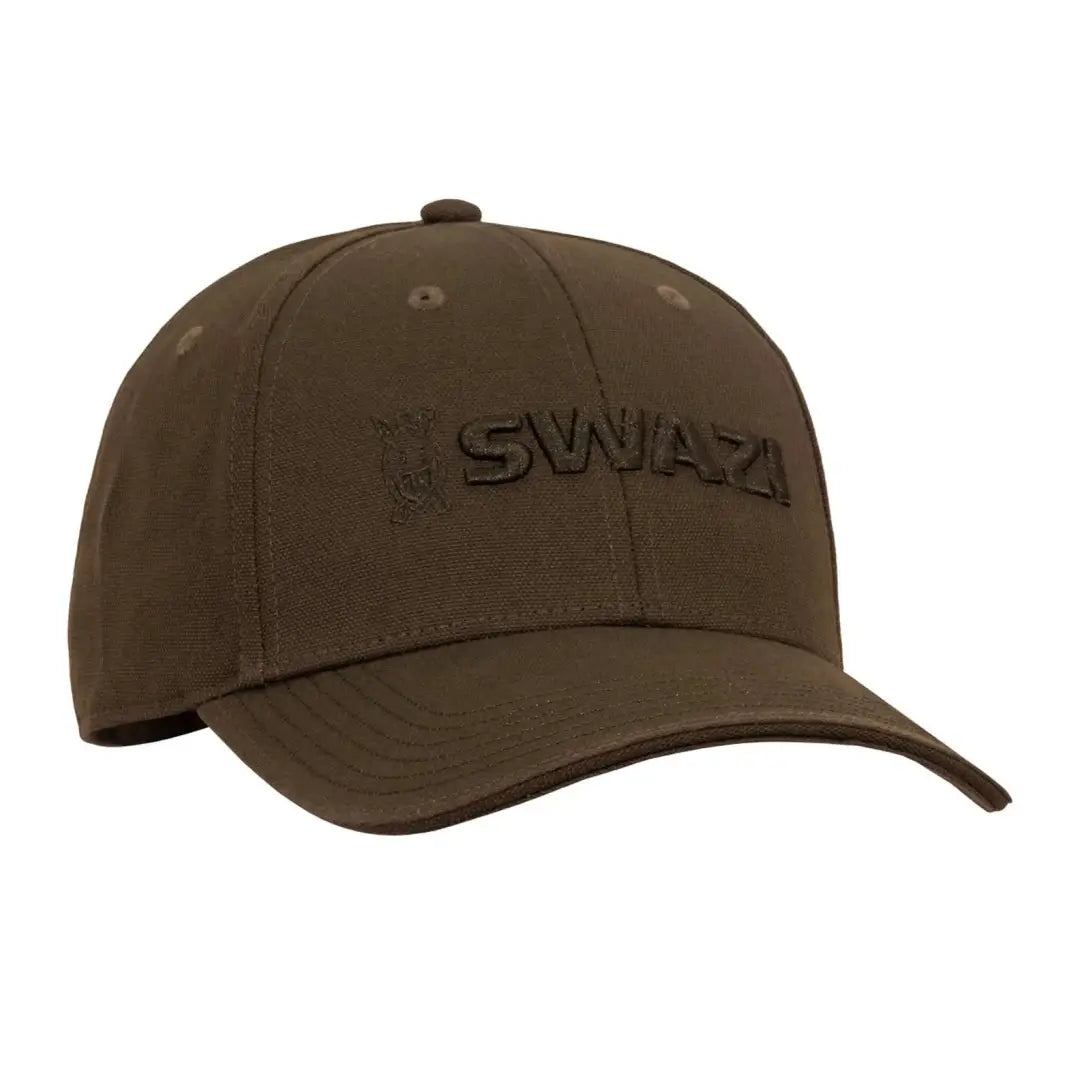 Brown Swazi Legend Cap featuring SWAZ embroidery on the front for a stylish look