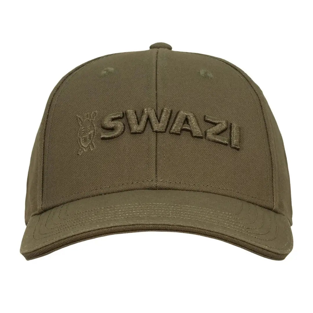 Olive green Swazi Legend Cap with SWAZI embroidered on the front, perfect for casual wear