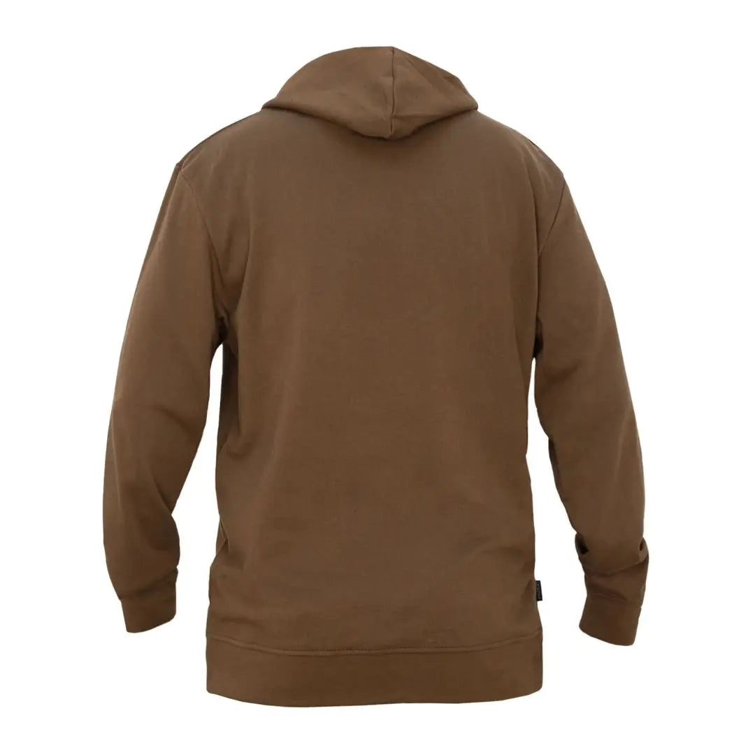 Brown hooded sweatshirt back view of the Swazi Legend Hoody for casual style