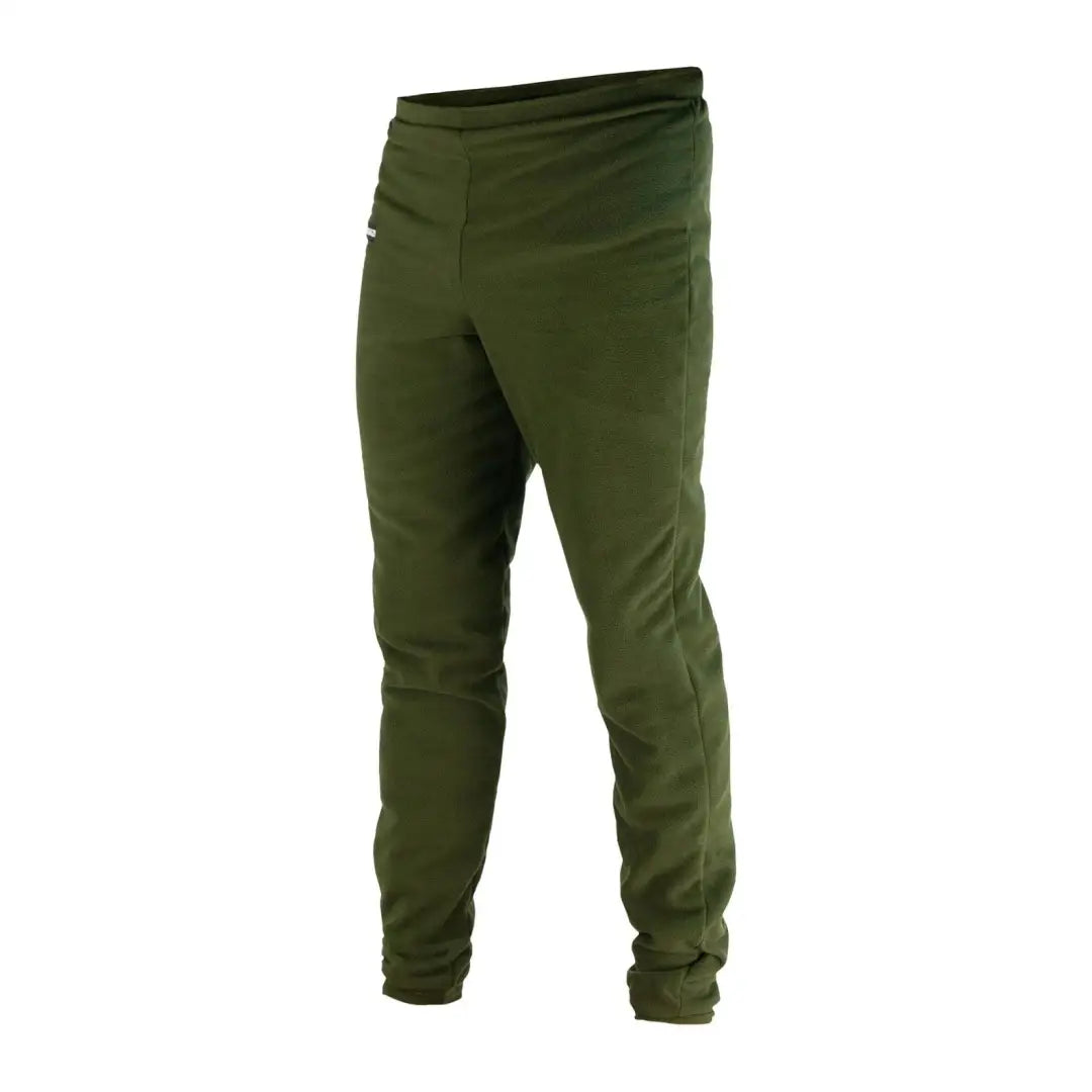 Olive green Swazi Micro Pants with tapered legs and elastic waistband for comfort