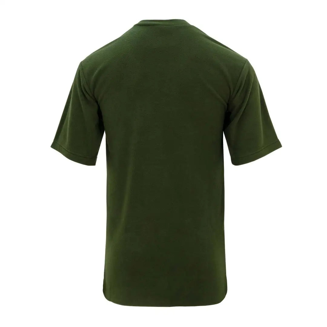 Dark green short-sleeved Swazi Micro Top, perfect for country clothing and hunting adventures