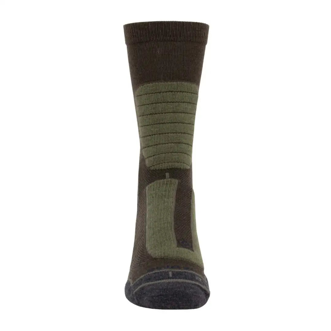 Military-style Swazi Ranger Socks in brown and green, perfect for country clothing and outdoors