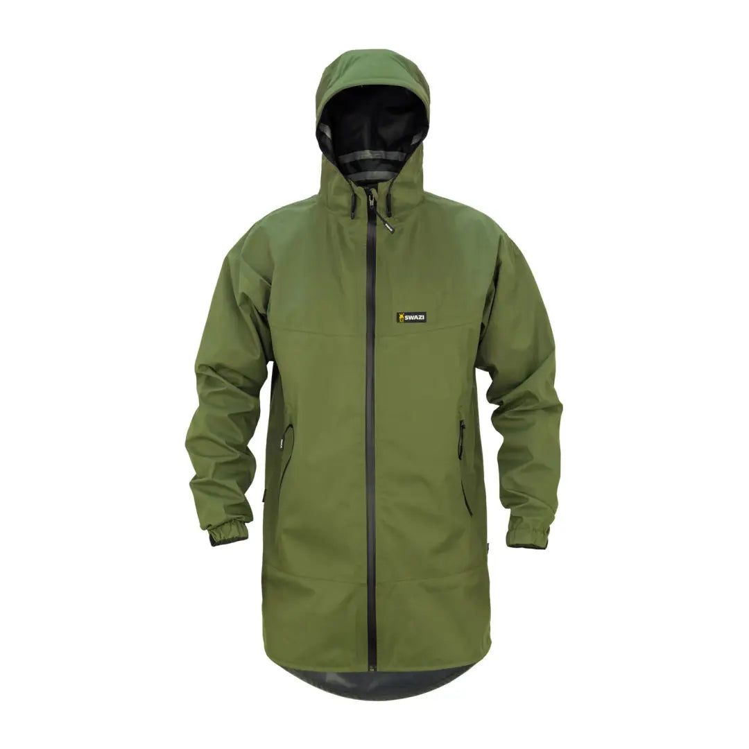 Green hooded waterproof Swazi Sentinel Ultralight Jacket perfect for country clothing and hunting