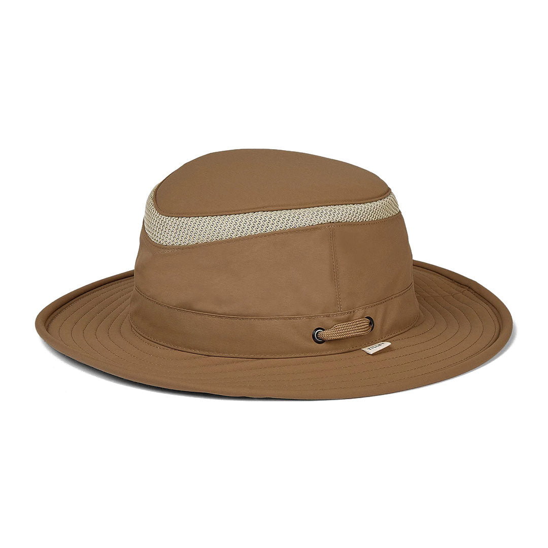 Brown Tilley LTM5 Airflo Hat with mesh band for cool comfort and sun protection