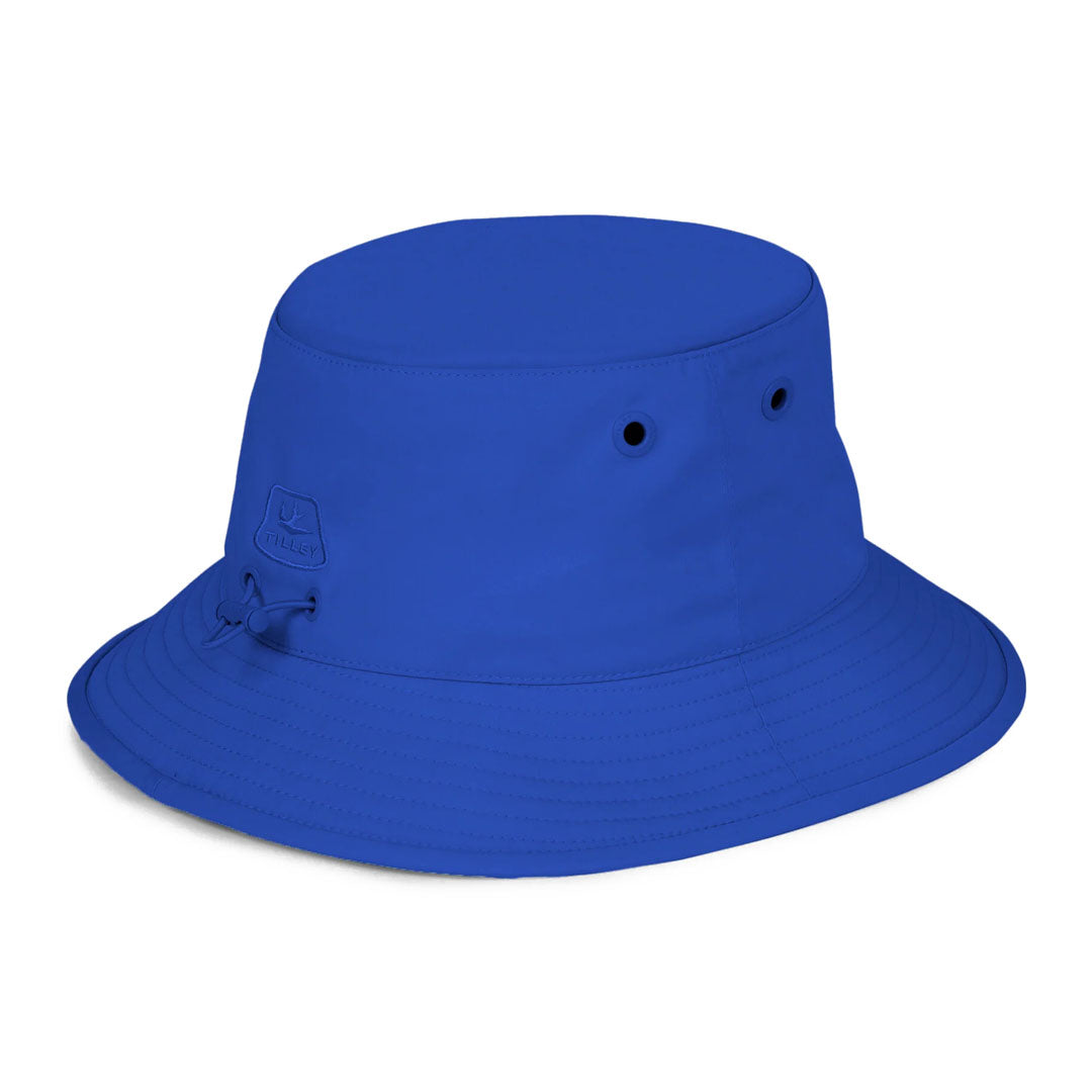 Blue Tilley Logo Technical T1 Bucket hat perfect for stylish outdoor adventures